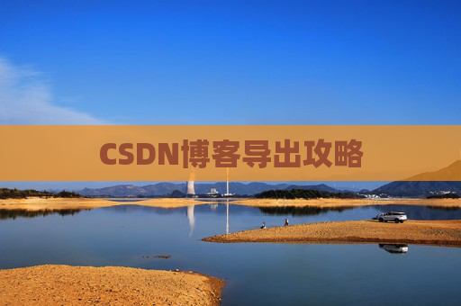 CSDN博客导出攻略